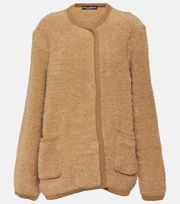 Giacca in teddy di cashmere e lana | Dolce&Gabbana
