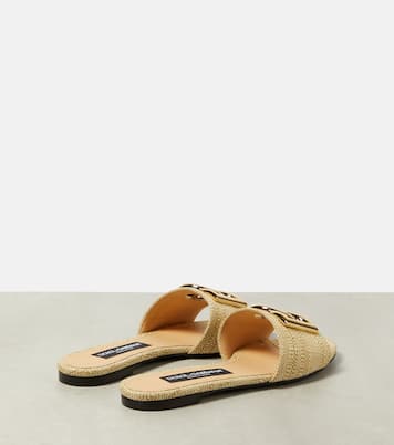 Logo raffia slides | Dolce&Gabbana