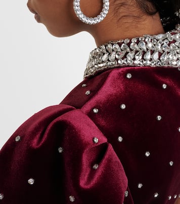 Vanessa embellished velvet minidress | Rebecca Vallance