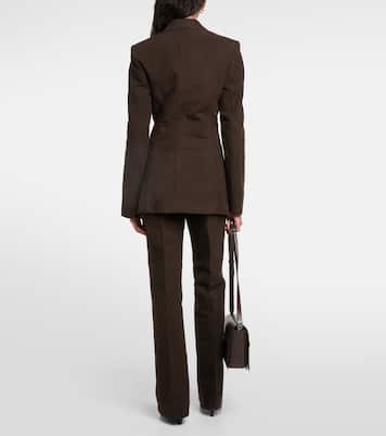 Blazer de algodón de botonadura simple | Toteme
