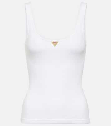 Tank top de mezcla de algodón con VGold | Valentino