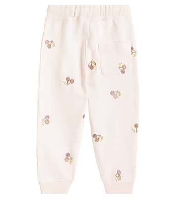 Baby Bambo embroidered cotton fleece sweatpants | Bonpoint