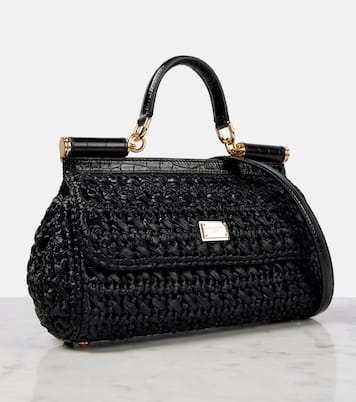 Sac Sicily Medium en raphia | Dolce&Gabbana