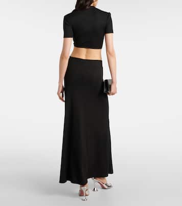 Moodstone ruched crop top | Christopher Esber