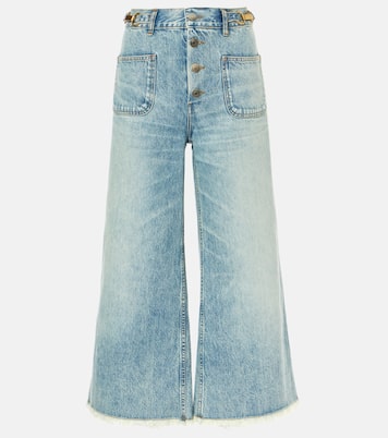 جينز كروب واسع بخصر عال | Stella McCartney