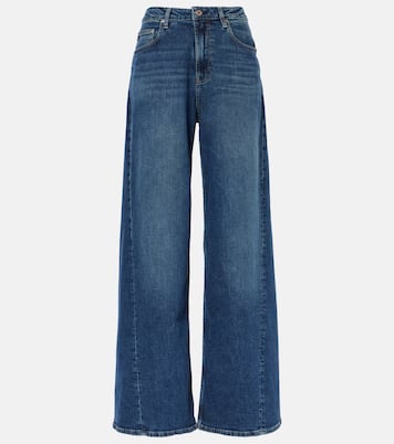 جينز بقصّة واسعة وخصر عالي | AG Jeans