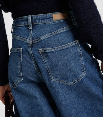 جينز بقصّة واسعة وخصر عالي | AG Jeans