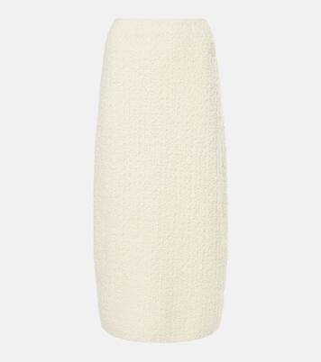 Jupe midi en laine mélangée | Moncler