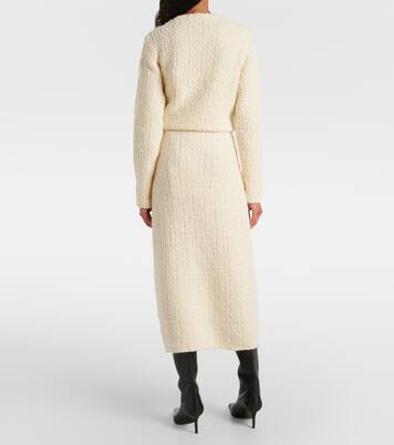Jupe midi en laine mélangée | Moncler