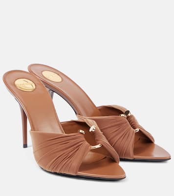 Mules Lola 90 de jersey drapeados | Saint Laurent