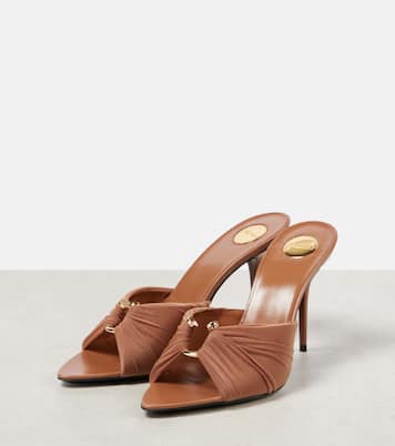 Mules Lola 90 de jersey drapeados | Saint Laurent