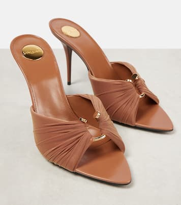 Mules Lola 90 de jersey drapeados | Saint Laurent