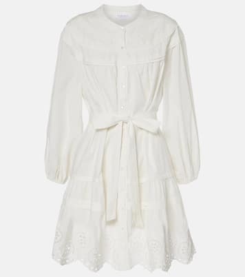 Robe Barb en coton à broderies anglaises | Velvet