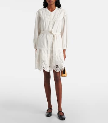 Robe Barb en coton à broderies anglaises | Velvet