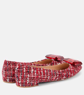 Verzierte Ballerinas Jaipur aus Bouclé | Gianvito Rossi