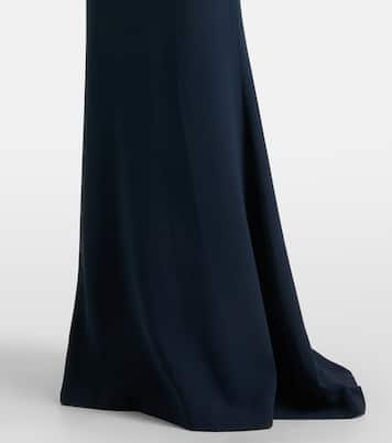 Abito lungo in cady con scollo all'americana | Elie Saab