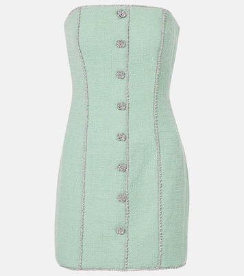 Embellished wool-blend bouclé minidress | Rotate
