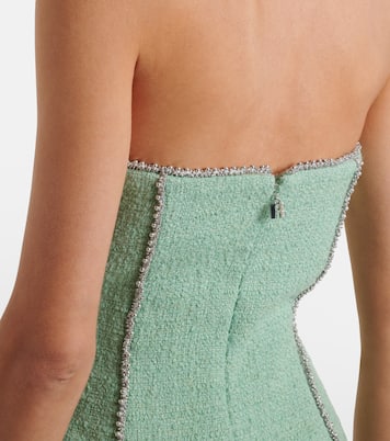 Embellished wool-blend bouclé minidress | Rotate