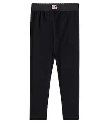 Leggings DG aus einem Baumwollgemisch | Dolce&Gabbana Kids
