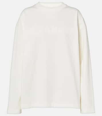 Sudadera de jersey de algodón con logo | Jil Sander