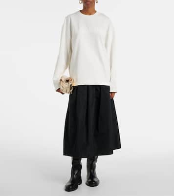 Sudadera de jersey de algodón con logo | Jil Sander