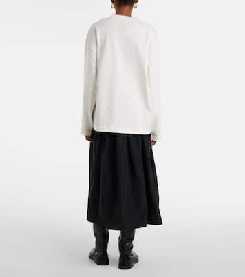 Sudadera de jersey de algodón con logo | Jil Sander