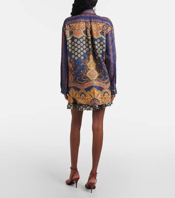 Blusa Voyage Imaginaire VLogo in lino | Valentino