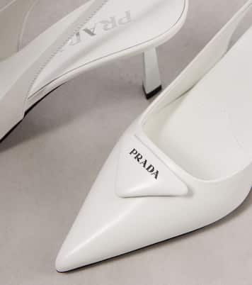Escarpins Spazzolato 75 en cuir | Prada