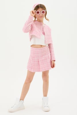 Gonna in tweed di misto cotone | Monnalisa