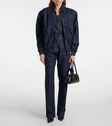 Top stile corsetto RE25 in denim | Magda Butrym