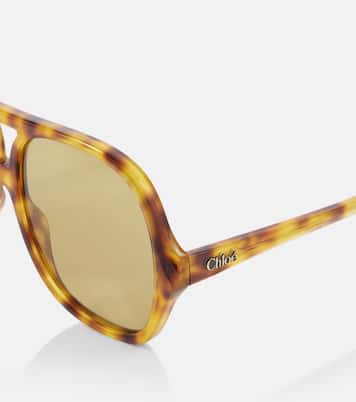 Logo flat-top sunglasses | Chloé