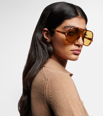 Logo flat-top sunglasses | Chloé