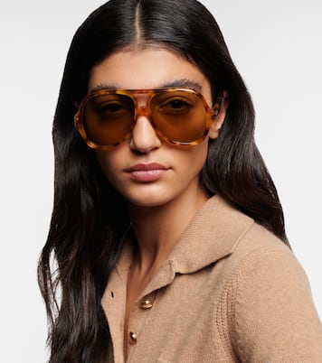Logo flat-top sunglasses | Chloé