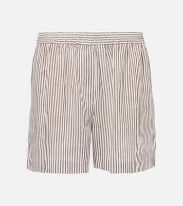 Bermuda in lino e seta | Brunello Cucinelli