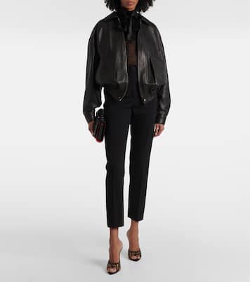 Mules Miss Z 100 in raso con pailettes | Christian Louboutin
