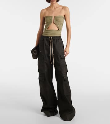 Hollywood gathered jersey top | Rick Owens