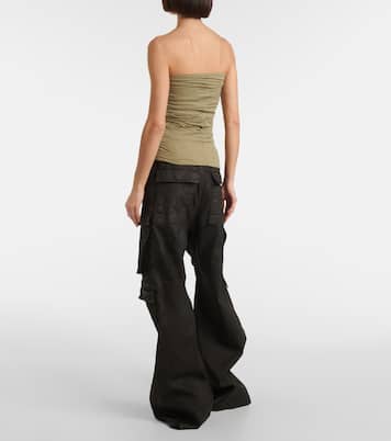 Hollywood gathered jersey top | Rick Owens