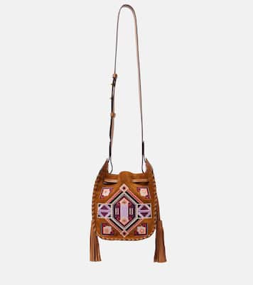 Secchiello Silao Mini in suede e pelle | Isabel Marant