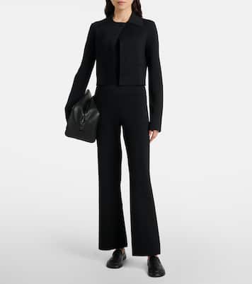 Pantaloni flared in maglia a vita media | Joseph
