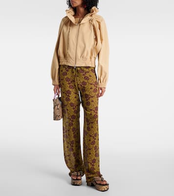 Gerade Hose aus Georgette | Dries Van Noten