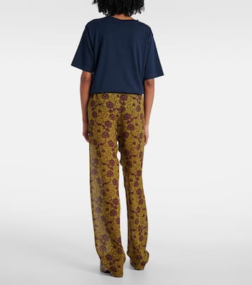 Gerade Hose aus Georgette | Dries Van Noten