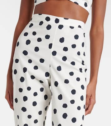 Cotton-blend capri pants | Adriana Degreas