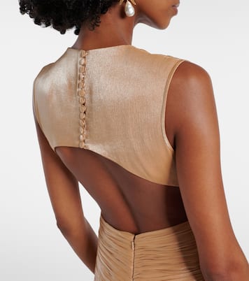 Silla cutout gathered gown | Costarellos