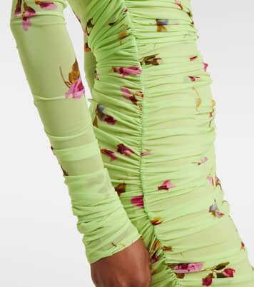 Abito lungo in jersey con stampa floreale | Blumarine