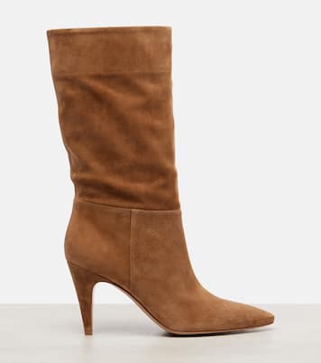 Stiefel 85 aus Veloursleder  | Gianvito Rossi