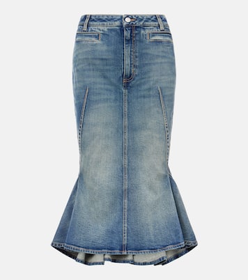 Denim midi skirt | McQueen