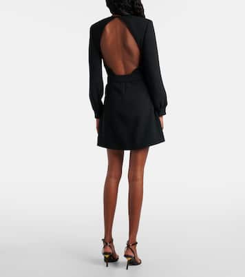 Embellished open-back minidress | Saint Laurent