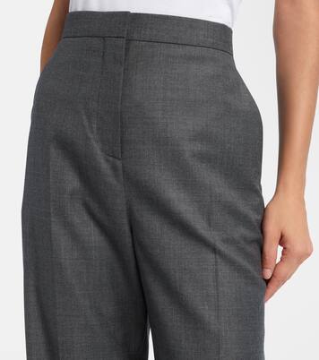 High-rise wool straight pants | Givenchy