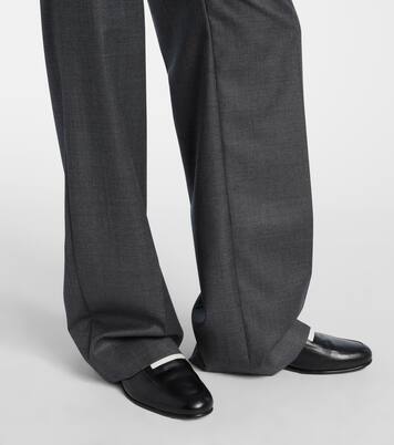 High-rise wool straight pants | Givenchy