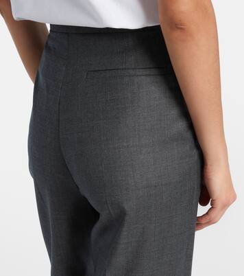 High-rise wool straight pants | Givenchy